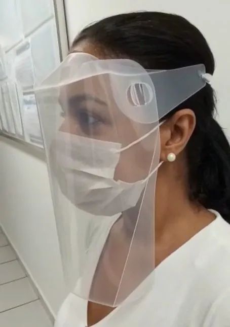 PROTETOR FACIAL TRANSPARENTE C/ ELÁSTICO - Foto 3