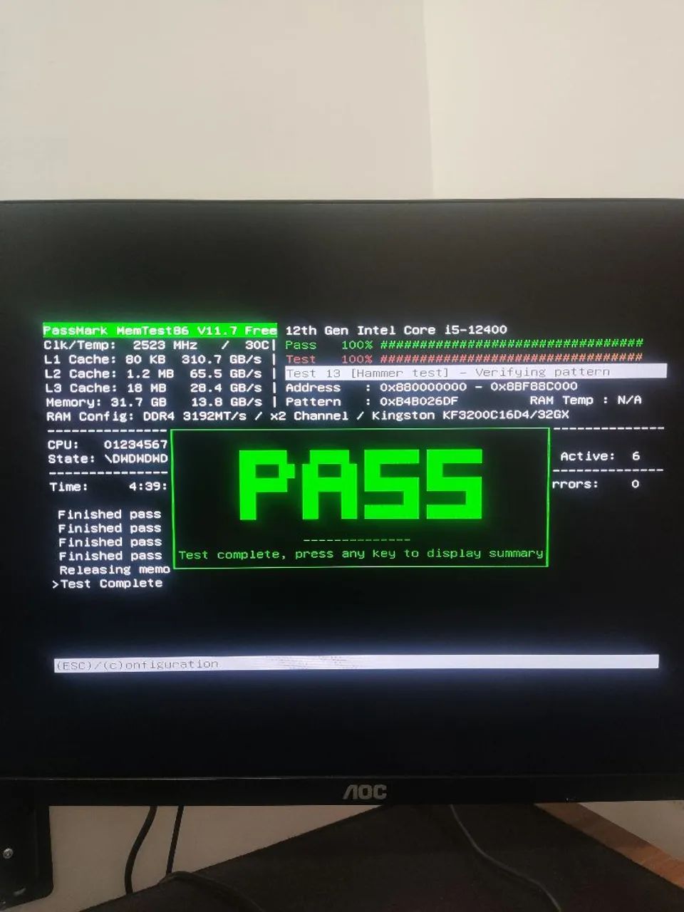 Memória RAM Kingston FURY Beast 32GB DDR4 3200MHz CL16 - Estado de Nova - Foto 6