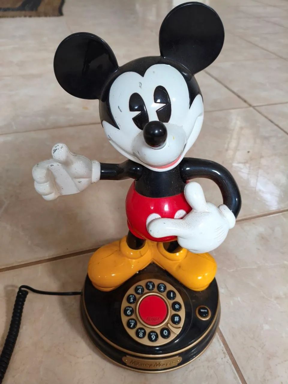 Telefone Relíquia Mickey Mouse 1997 Segan Disney - Antiguidades