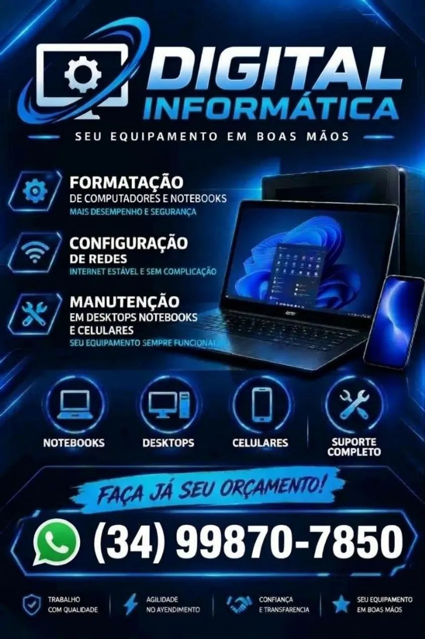 Conserto de Notebooks e computadores