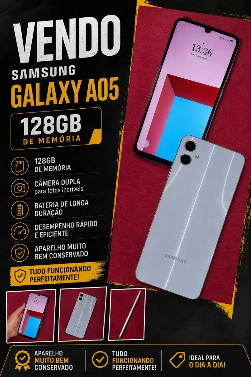 ? Samsung Galaxy A05 128GB - Muito Conservado - Foto 2