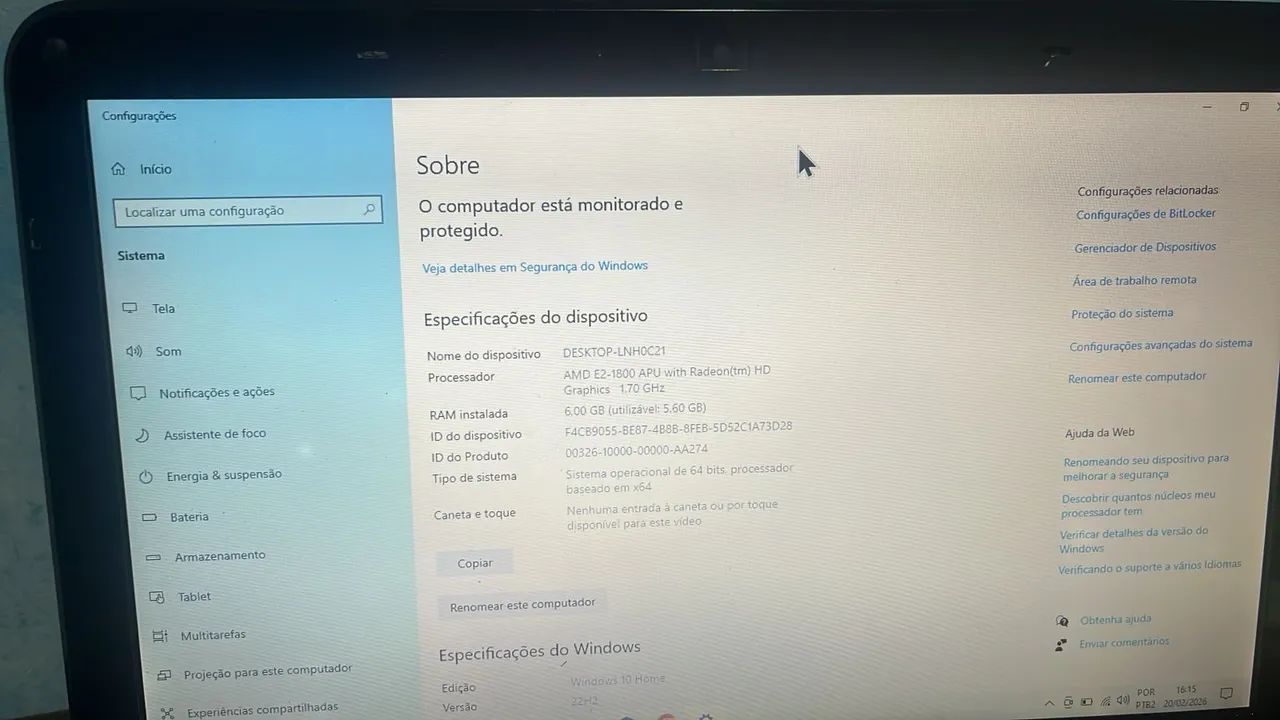 Notebook AMD com SSD 480GB - Rápido para estudos e uso diário - Foto 3
