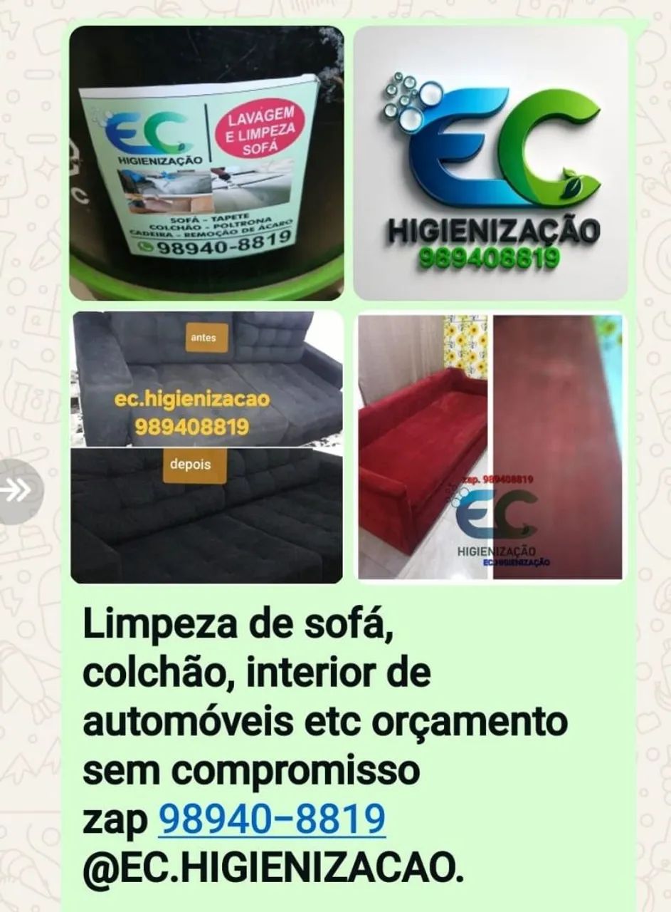 Limpeza de sofá, 