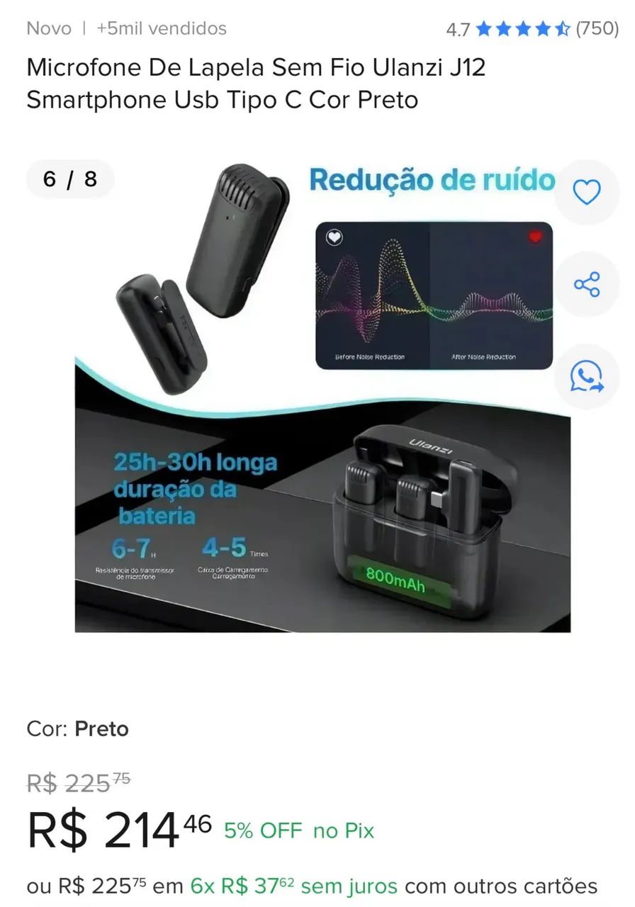 Microfone j12 ulanzi 451035731739299844