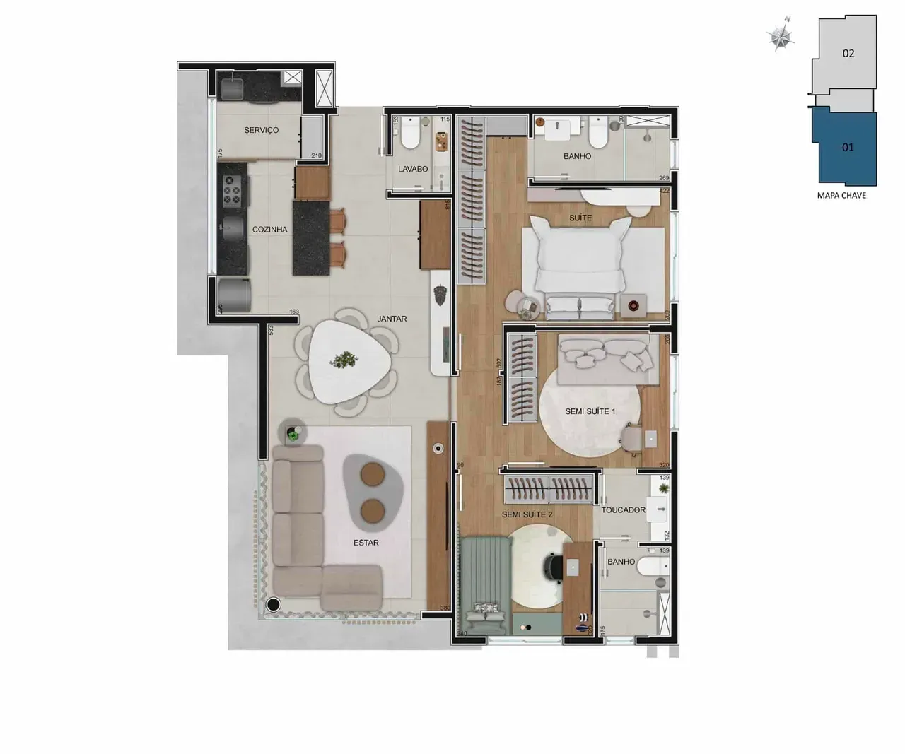 PLANTA 168m²