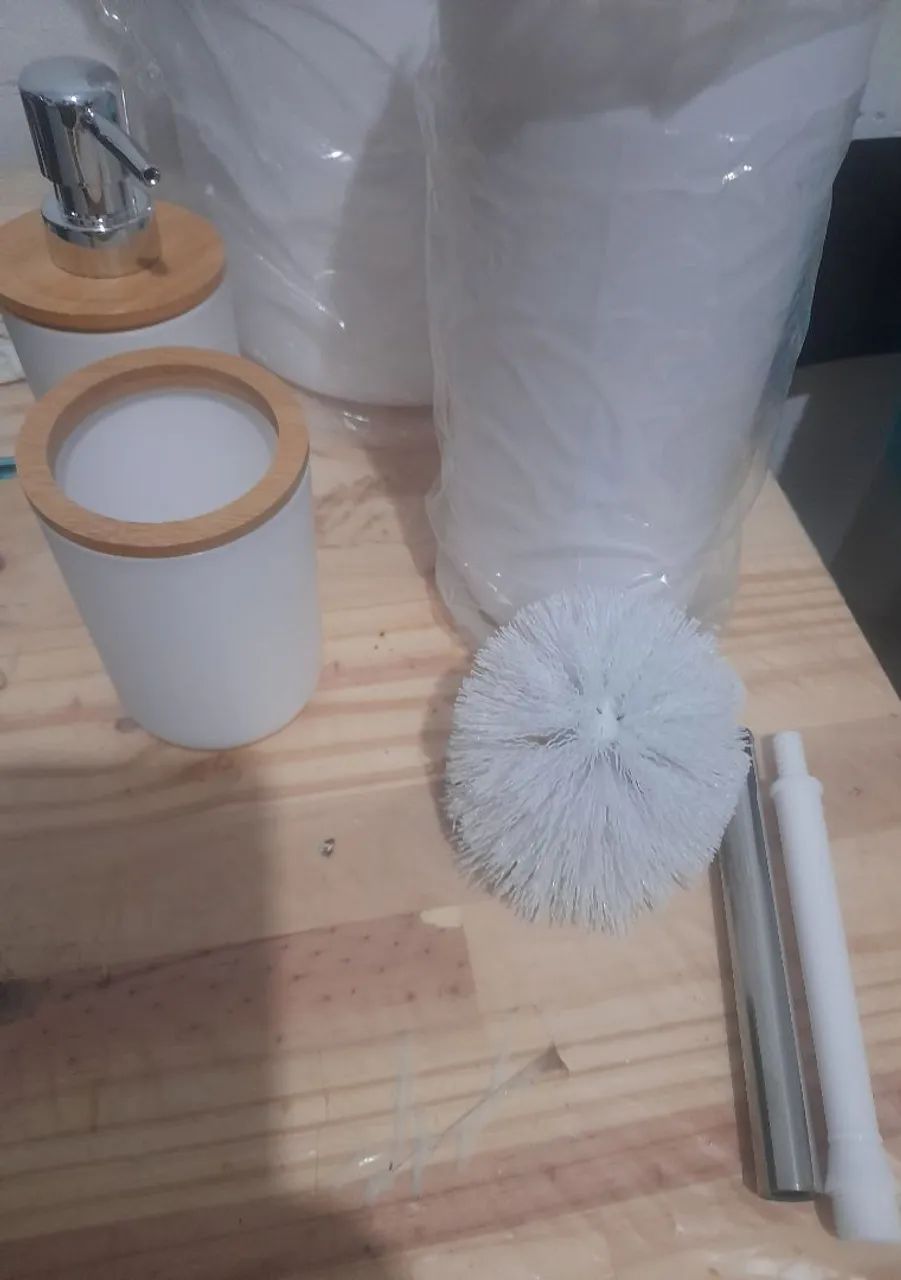 Kit de banheiro de bambu - Foto 2