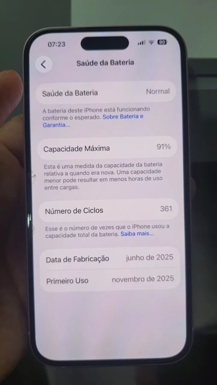 Iphone 15 128gb Rosa Dual E-Sim na Garantia - Foto 4
