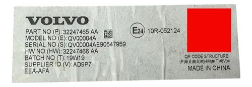 Tela Multimídia Volvo Xc60 2018 2019 Original - Peças para carros