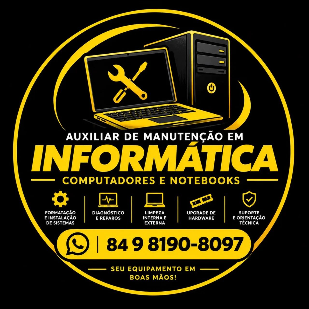 ? Assistência em Computadores e Notebooks | Manutenção e Formatação
