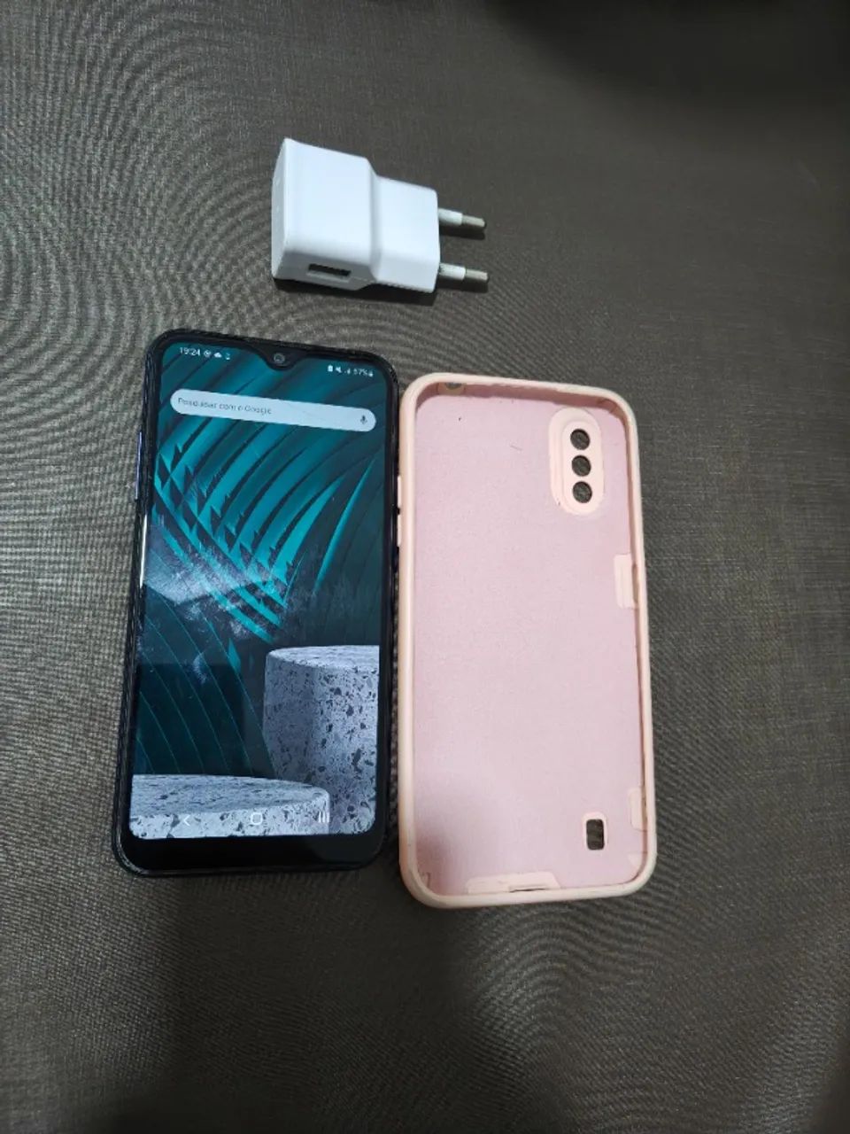 Galaxy A01 conservado | 32GB | Capa, película e plugue de carregador - Foto 3