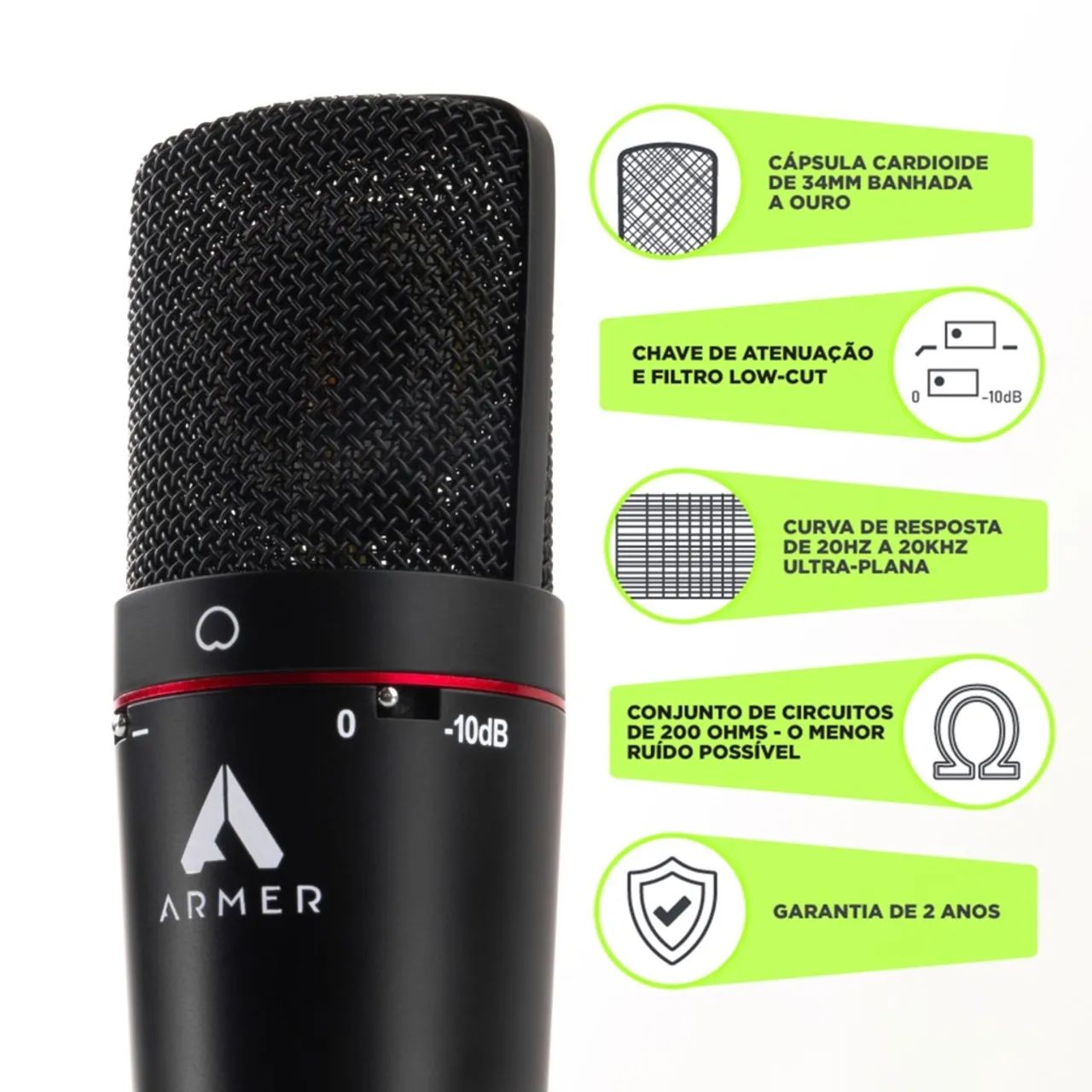 Microfone condensador 432209294777405445
