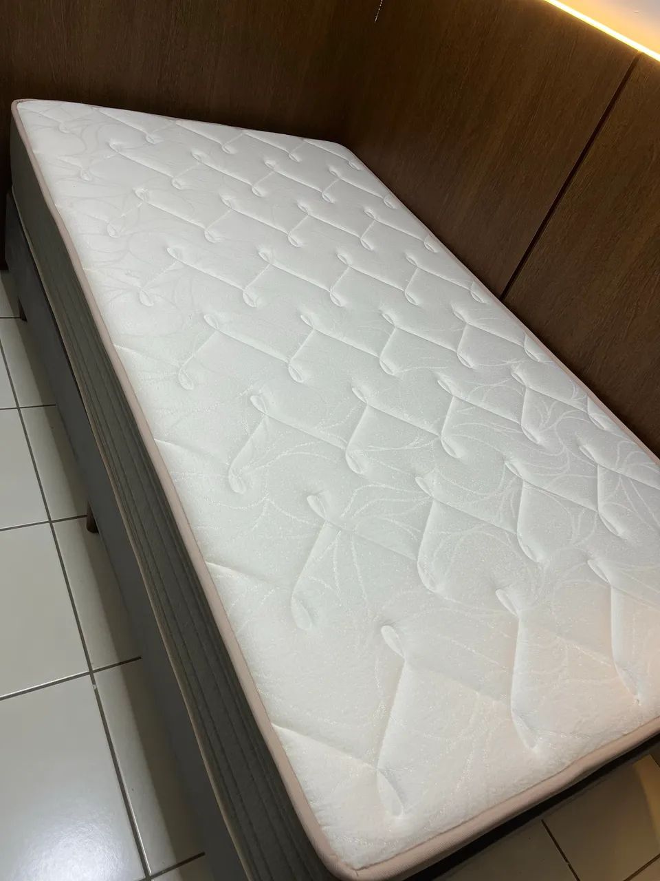 Cama box de viúva com colchão da marca F.A colchões - Foto 3
