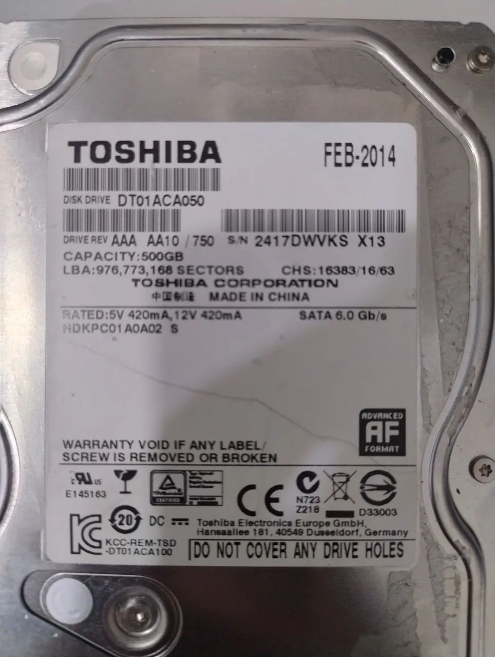HD Toshiba 500 GB - Armazenamento - São Miguel do Oeste 1520505709