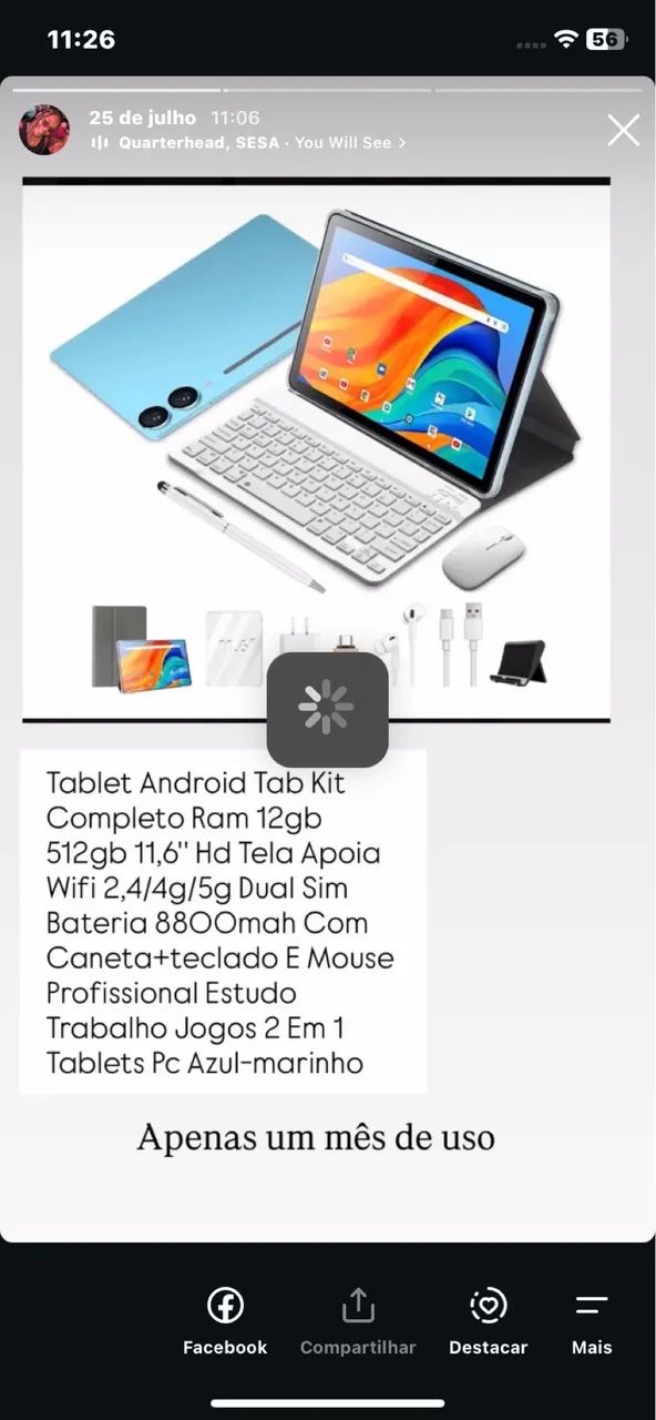 Tablet Android 11,6? 12GB RAM + 512GB 
