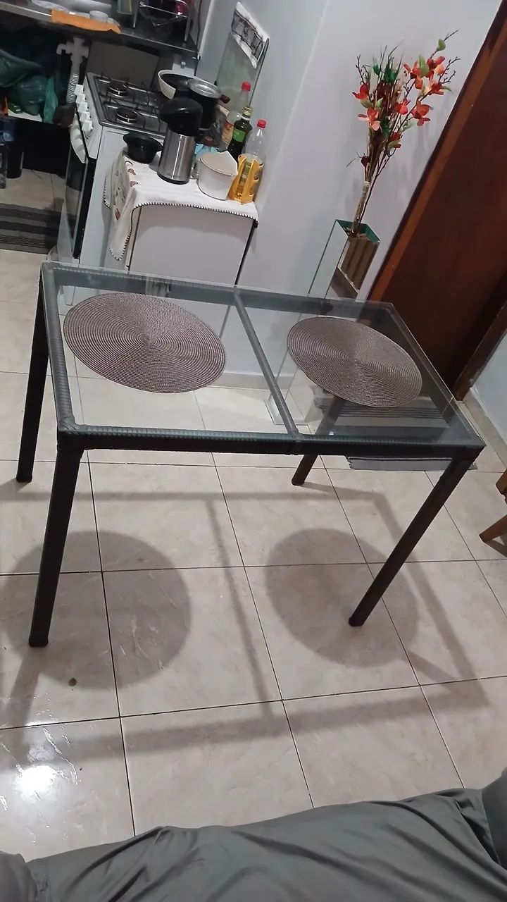 Mesa com tampa de vidro  - Foto 5