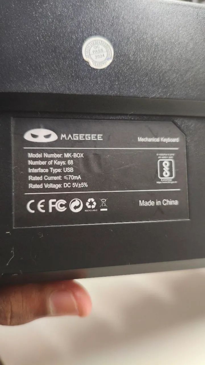 teclado mecânico magegee mk box 68  - Foto 4