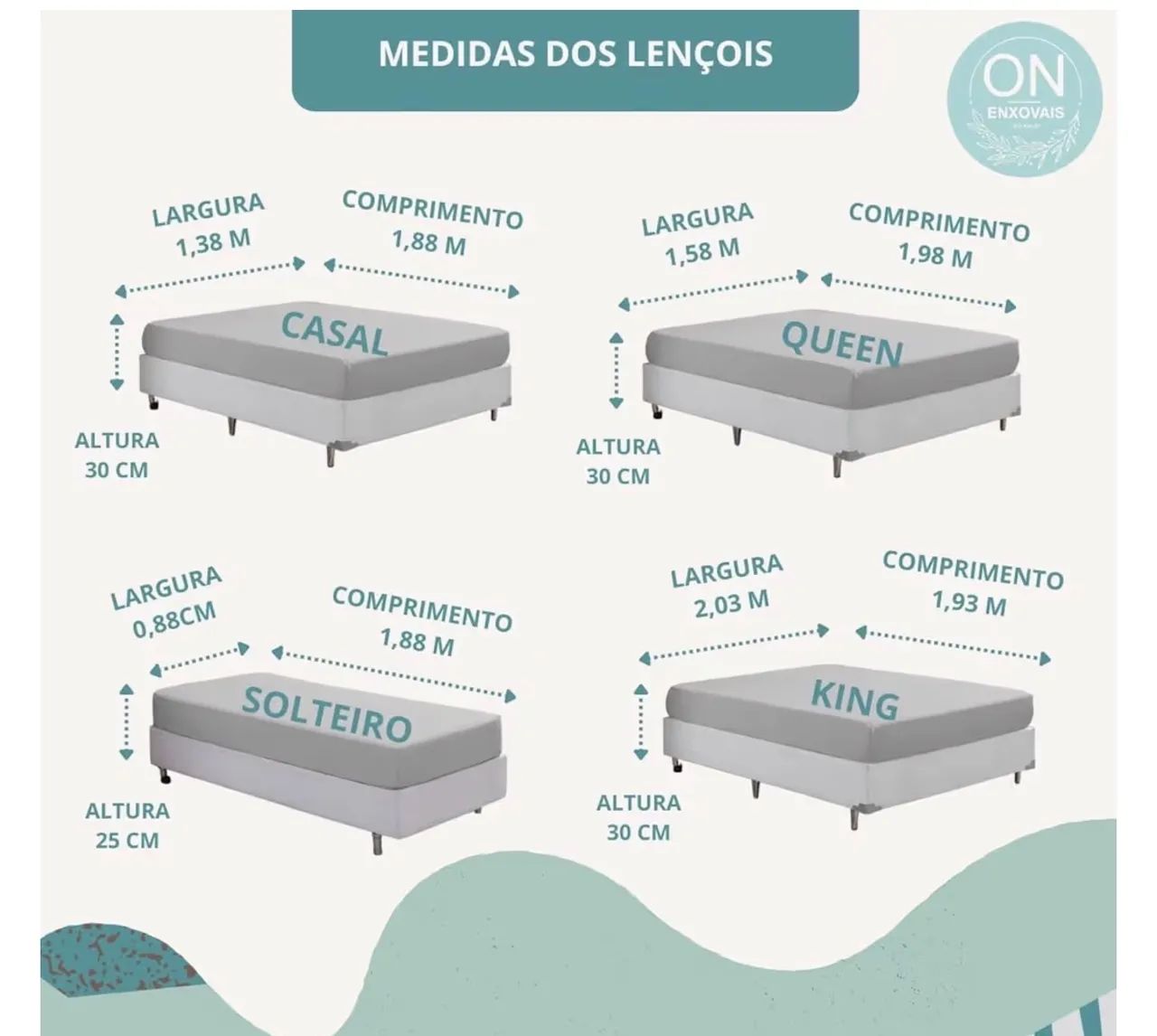 Lençol  200 fios - 100% algodão 