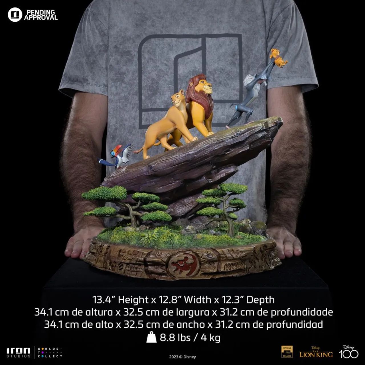 Rei Leão Deluxe - The Lion King - Art Scale 1/10 - Iron Studios - Foto 2