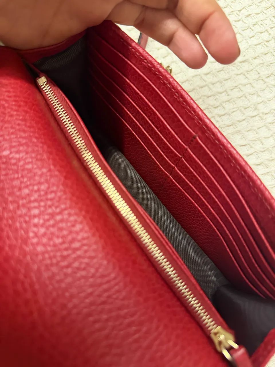 Bolsa Gucci Interlocking Vermelha  - Foto 4