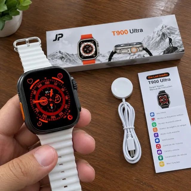 Smartwatch T900 Ultra 2.01 + Pulseira Extra | Novo - Foto 4