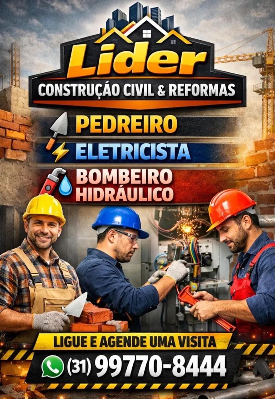 Título do anúncio:  ? CONSTRUÇÃO E REFORMA | ELÉTRICA | HIDRÁULICA | ORÇAMENTO