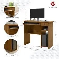 Mesa de Computador Viena Freijo EJ Moveis - Entrega Rápida!  - Foto 2