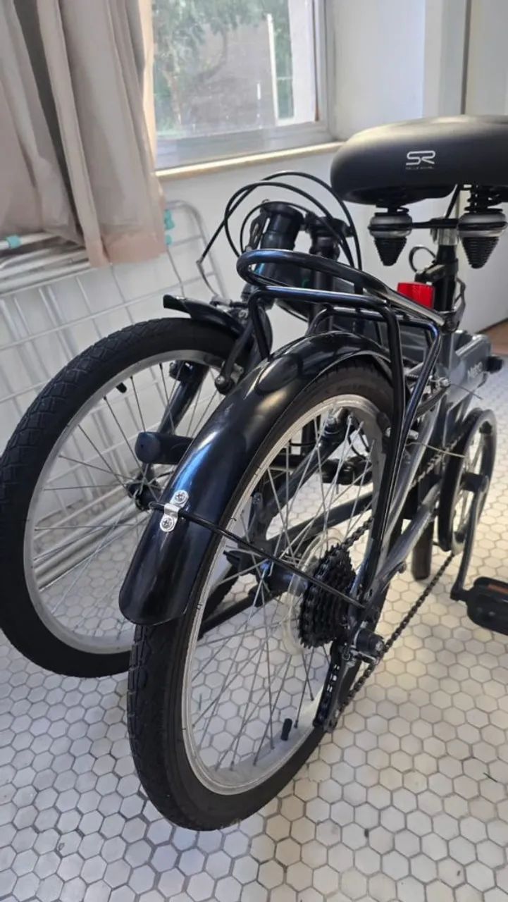 Bike dobrável - Nova e com cadeado  - Foto 2