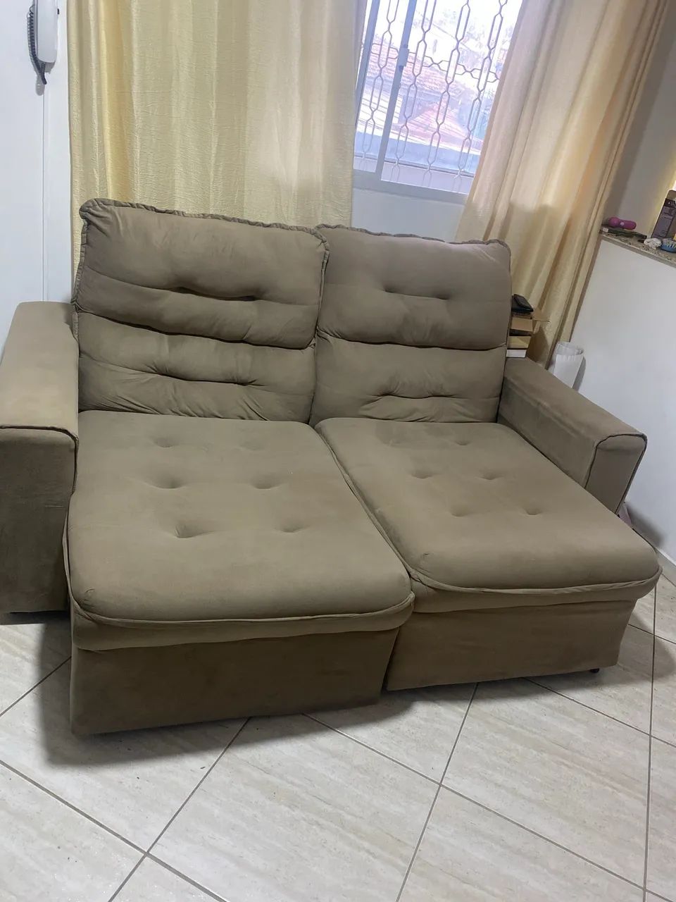 Sofá Retrátil 3 lugares 