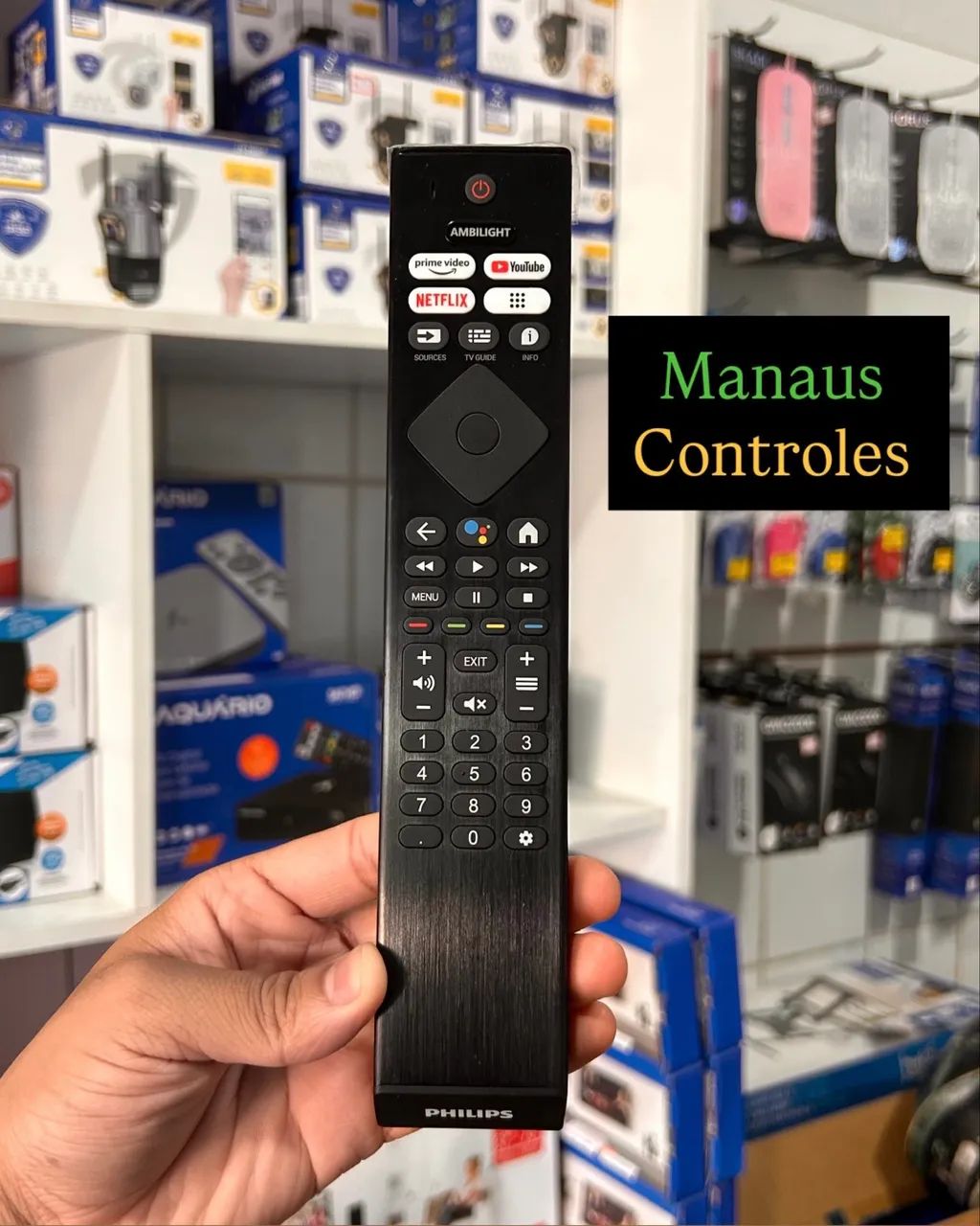 Controle Original Tv Philips Android 4K Ambilight 