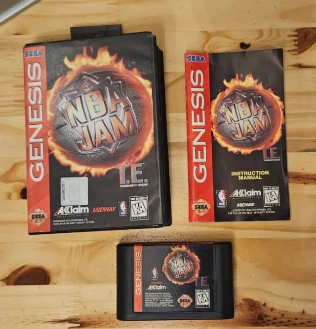 Jogo Original para Mega Drive / Genesis - NBA JAM T.E. (com manual
