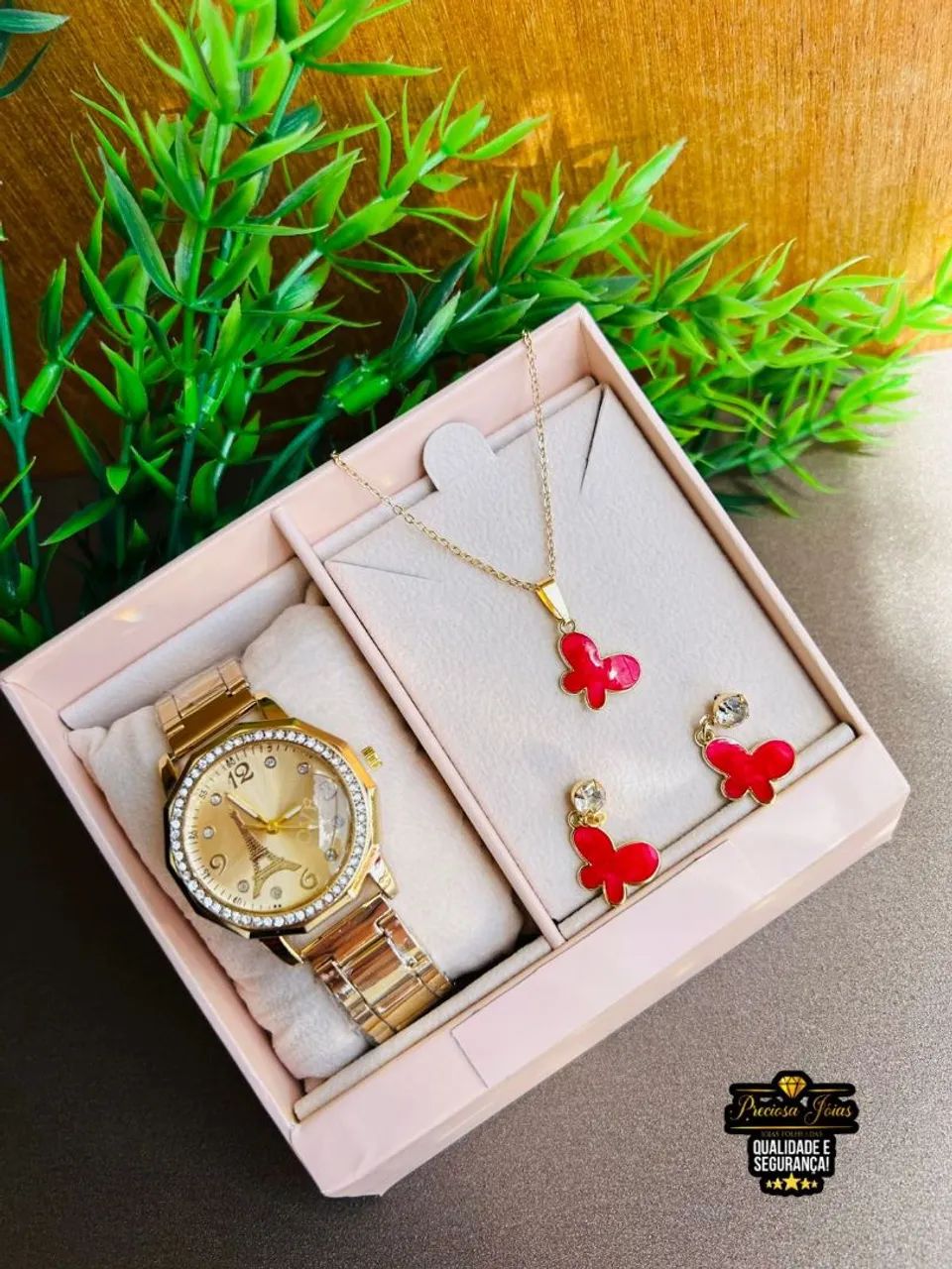 Relógio feminino+ colar e brincos ? - Foto 5