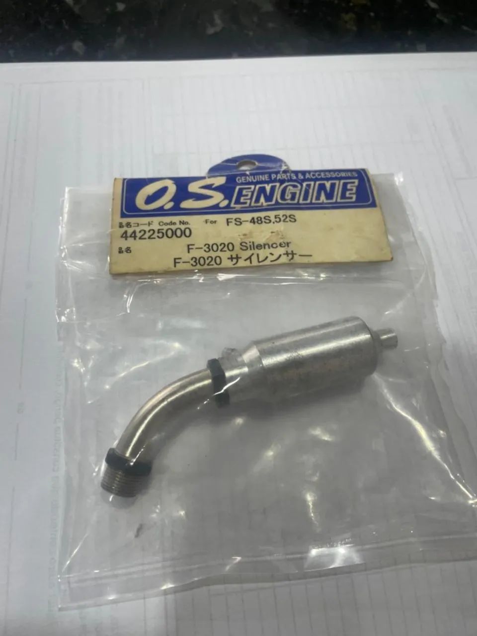Mufla ( escapamento ) para motor glow os 52s 4 tempos para aeromodelo  - Foto 4
