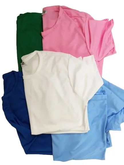 Conjunto 8 (oito) camisas lisas COR dryfit sports UNISSEX