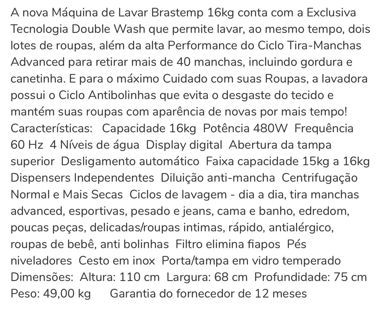 Lavadoura Brastemp 16 kg  - Foto 2