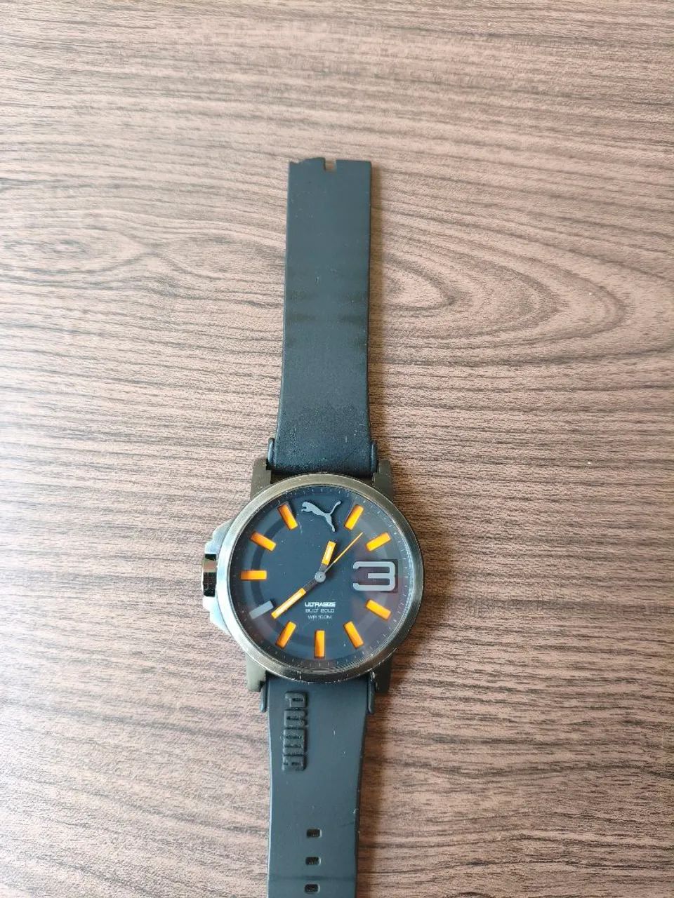 Relógio Puma Ultrasize Preto e Laranja, Original - Foto 3