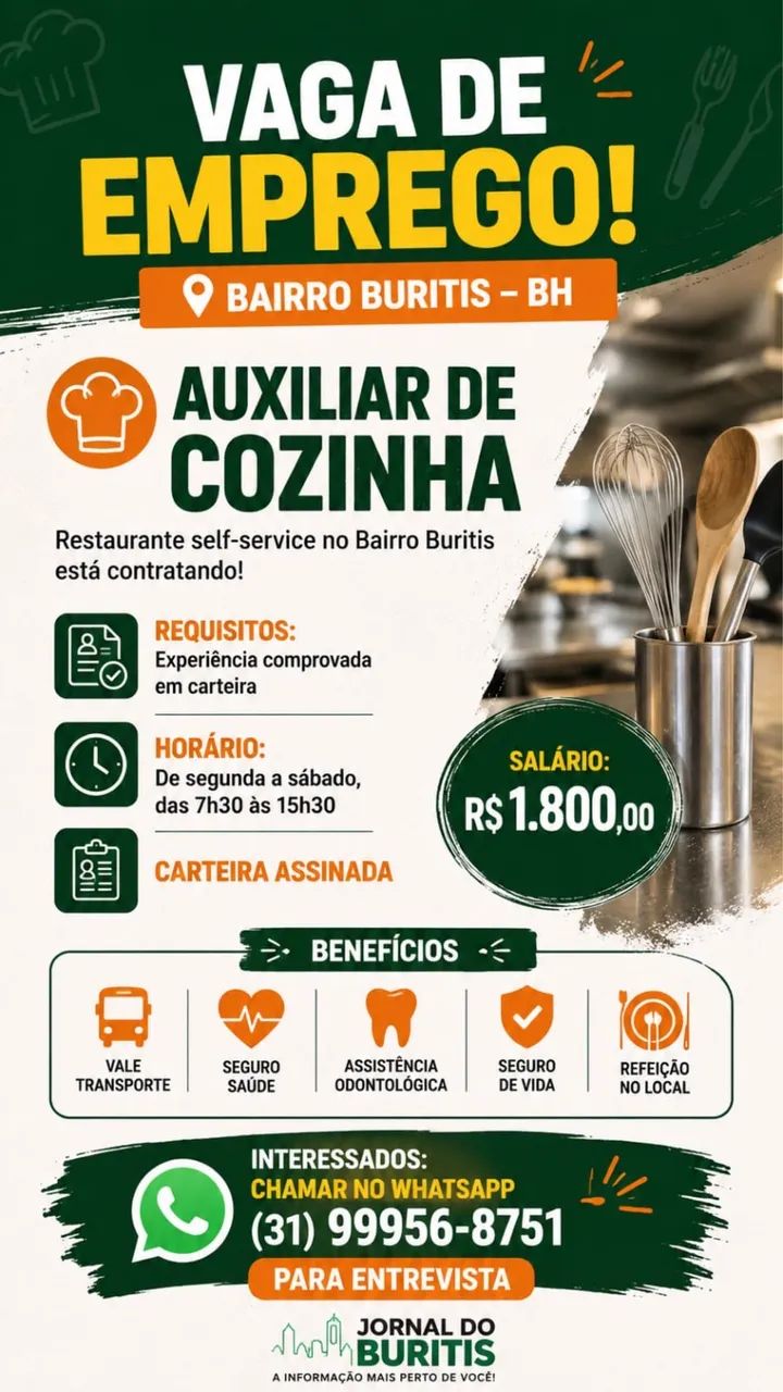 Vaga restaurante 
