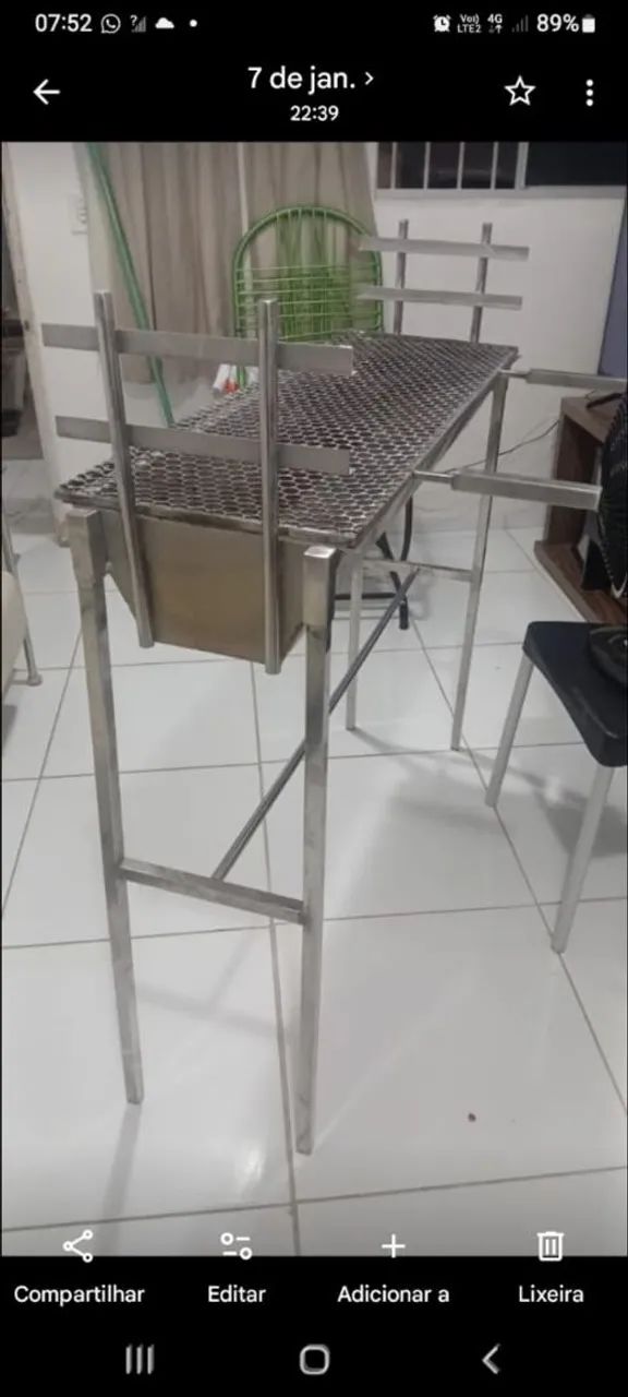 Churrasqueira de aço inox profissional - Foto 3