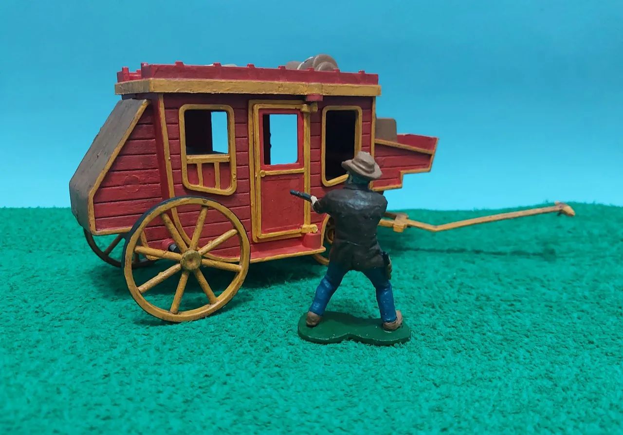 Carruagem e cowboy / Forte Apache  - Foto 2