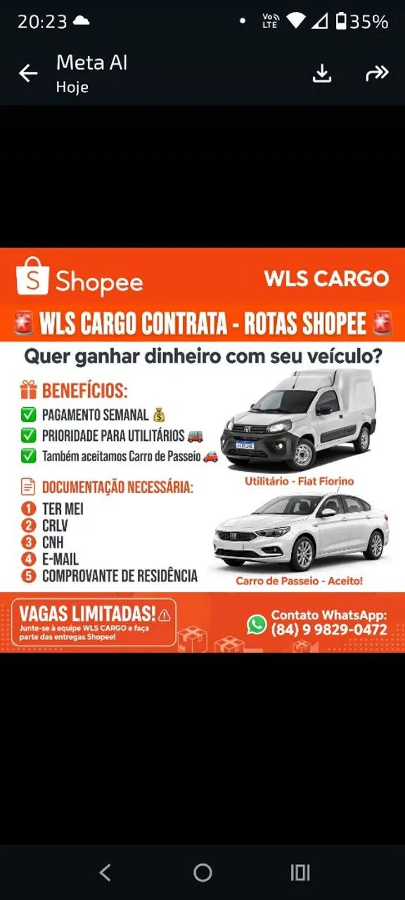 Sua oportunidade chegou 