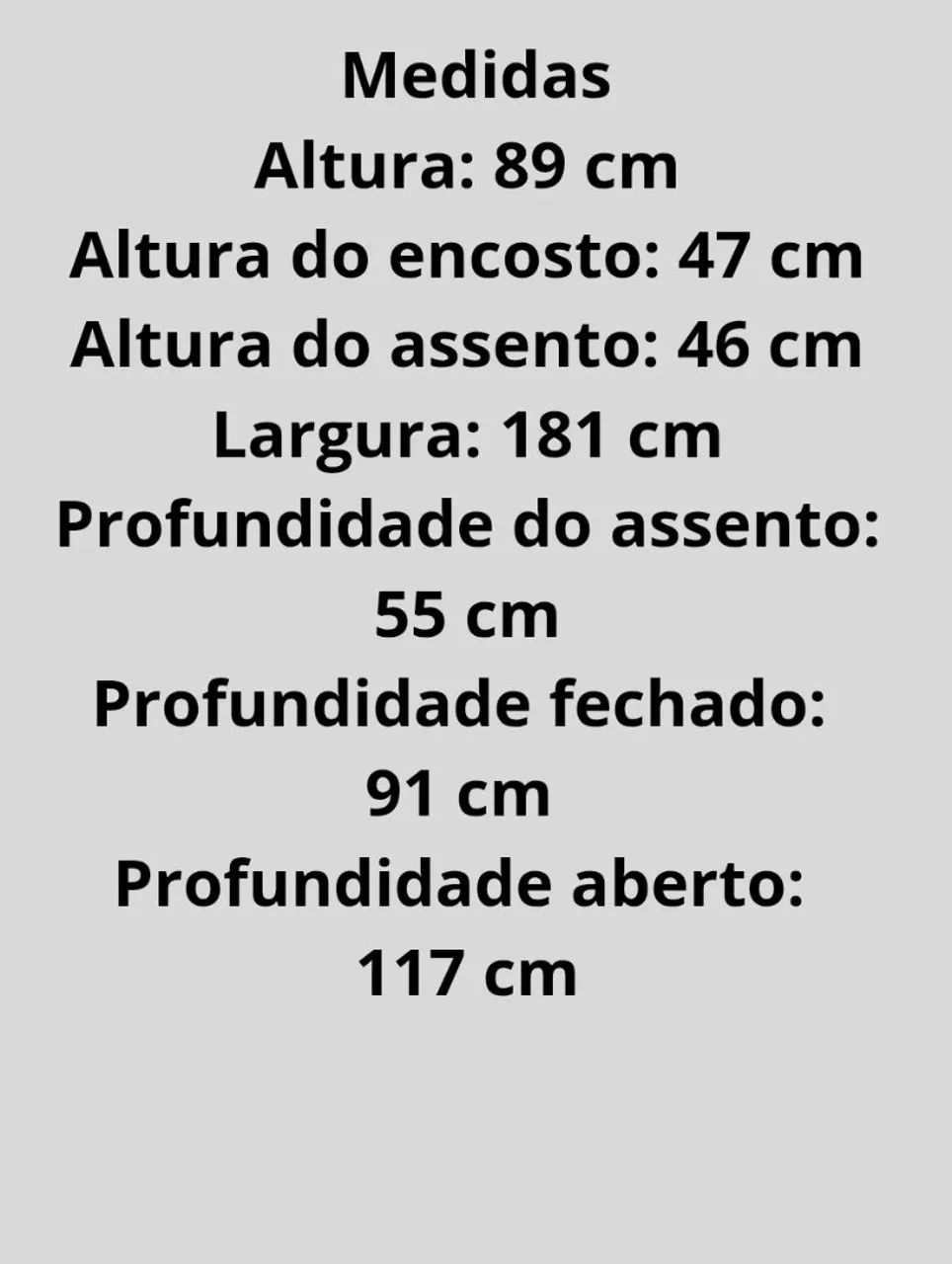 Sofá-cama reclinável sem braços 1,81m - Foto 5