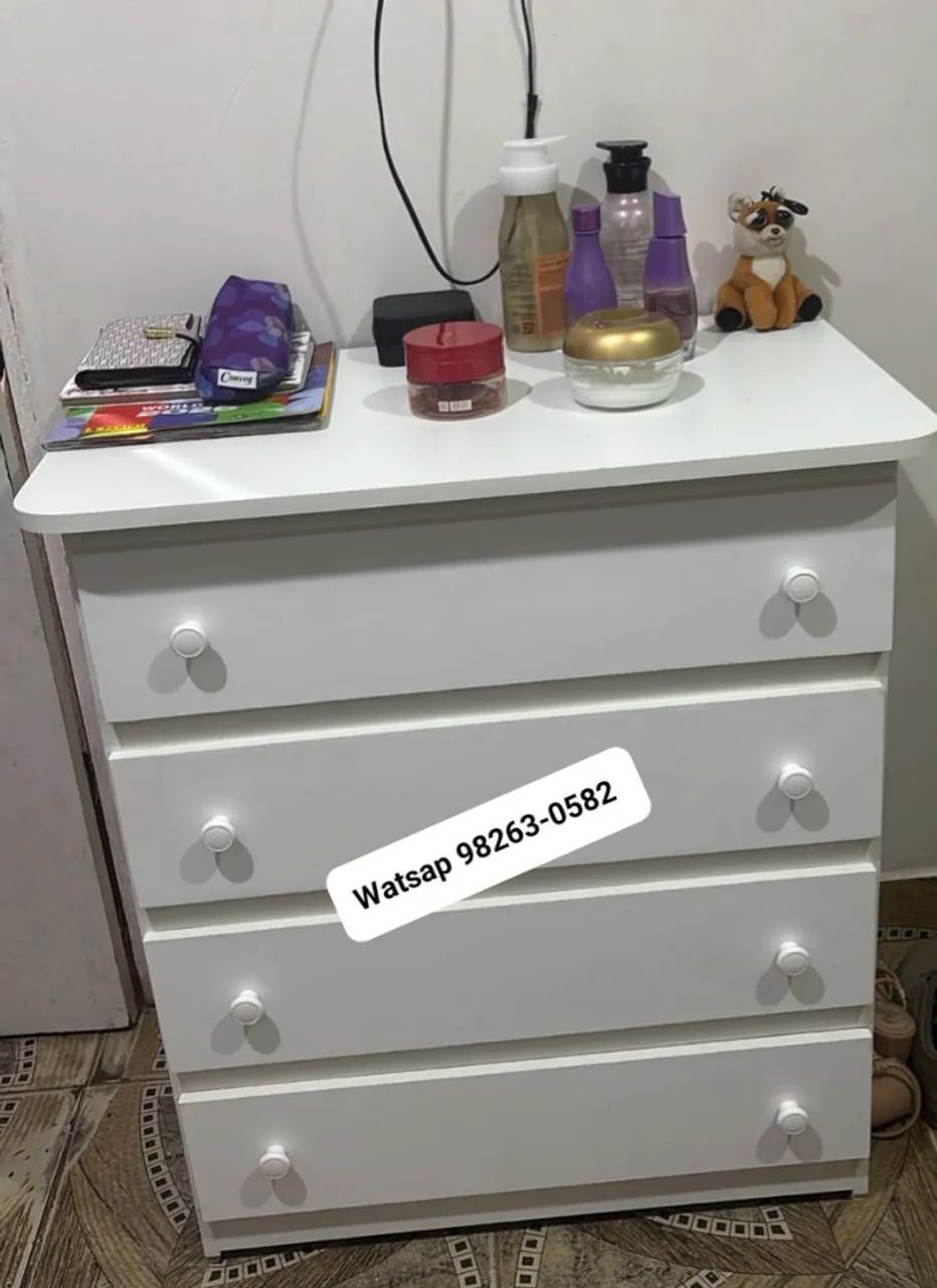 Cômoda MDF de 4 gavetas - Foto 4