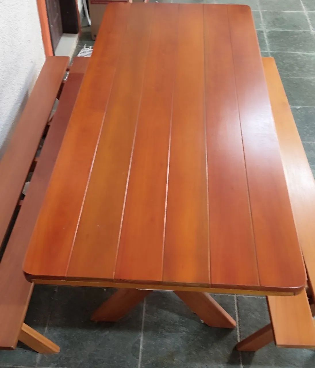 MESA DE MADEIRA MACIÇA  - Foto 4