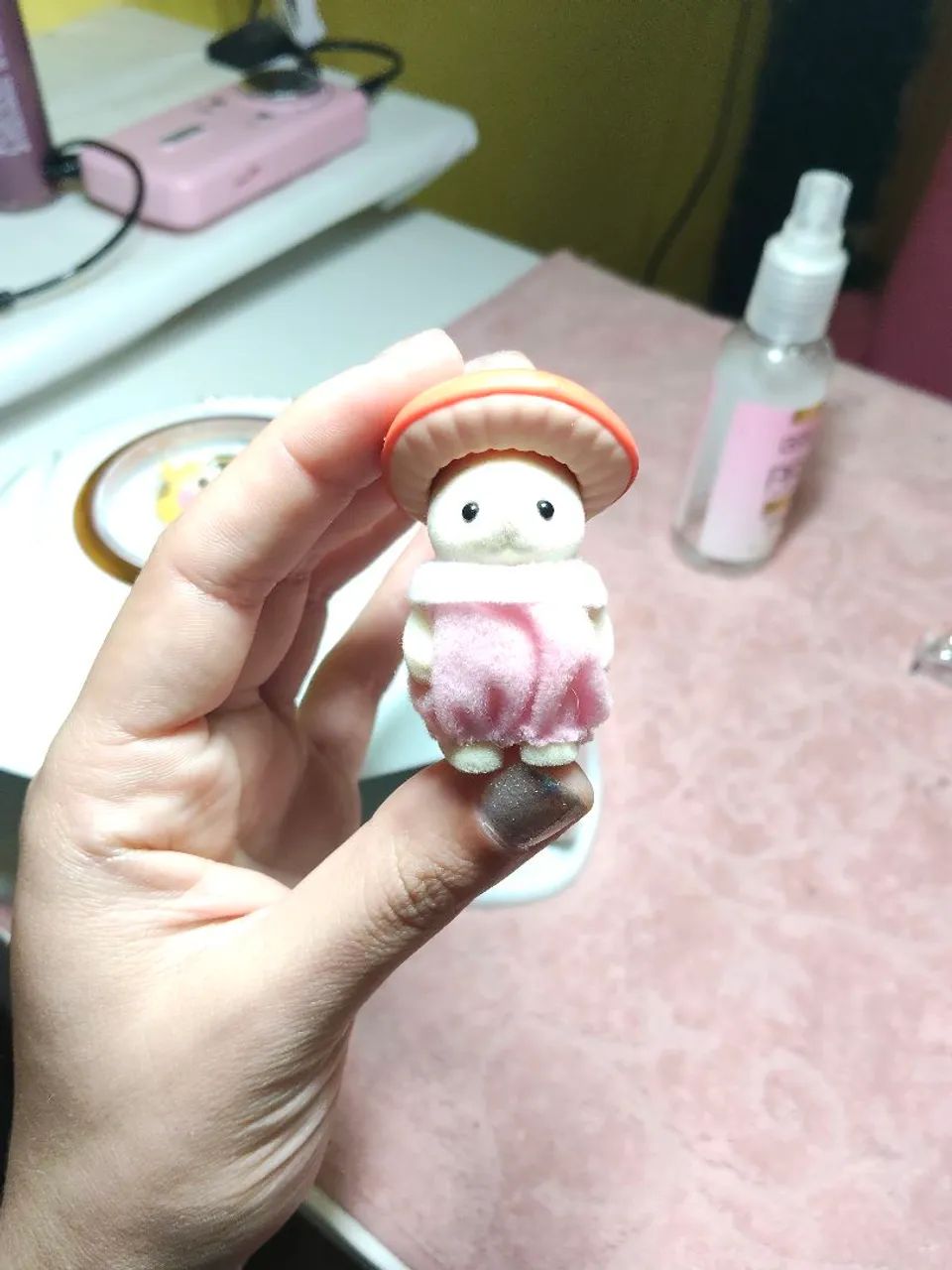 Sylvanian families gata cogumelo 