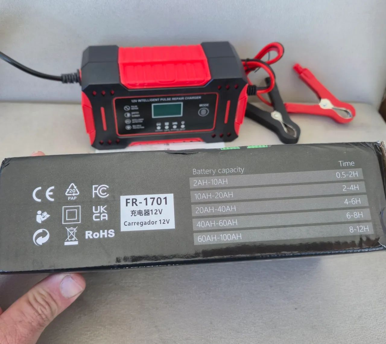 Carregador Inteligente de Bateria 12V 6A com Função Reparo | Carro, Moto e Caminhão - Foto 9