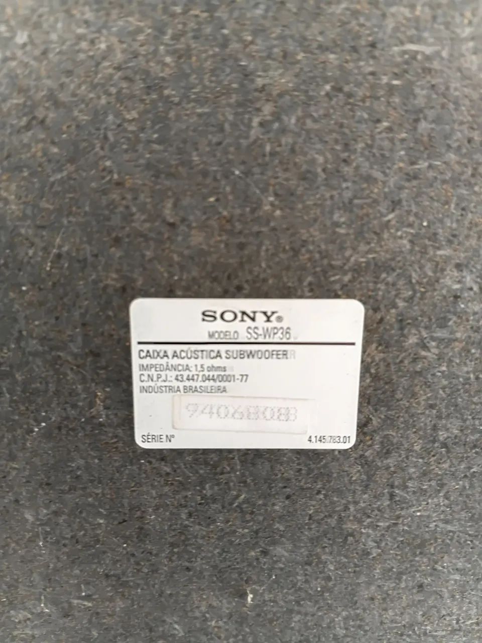 Caixa de Som Subwoofer SONY SS-WP36 - Foto 2