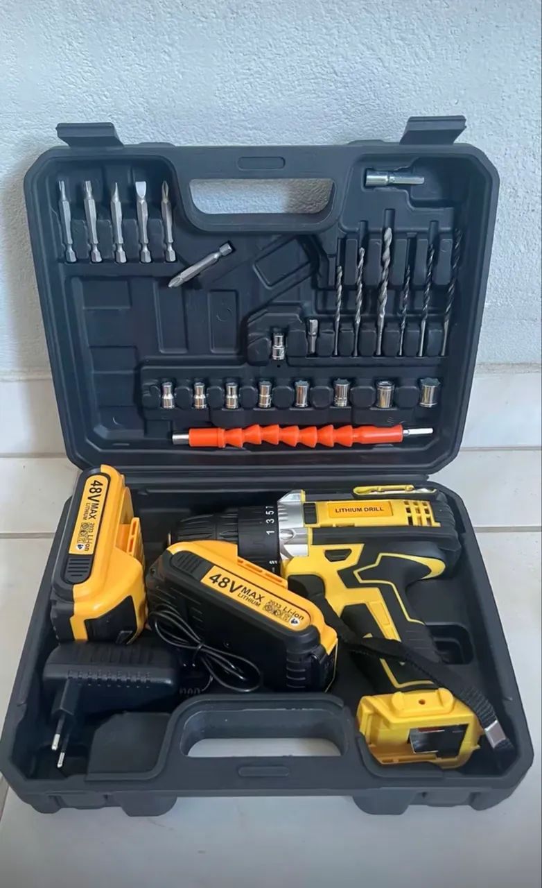 Kit completo Parafusadeira Furadeira 48v