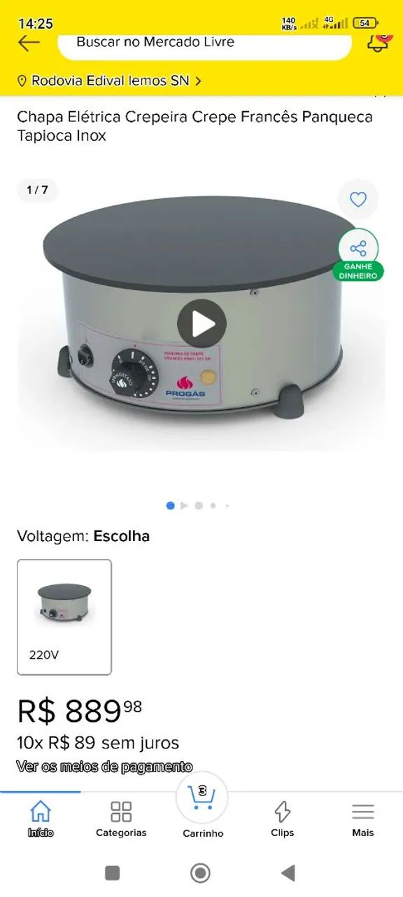 Máquina de tapioca ou crepe  - Foto 4