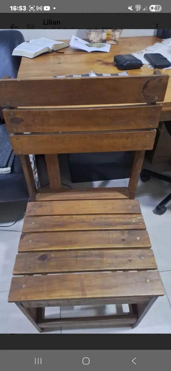Vendo mesa de madeira macissa  - Foto 4