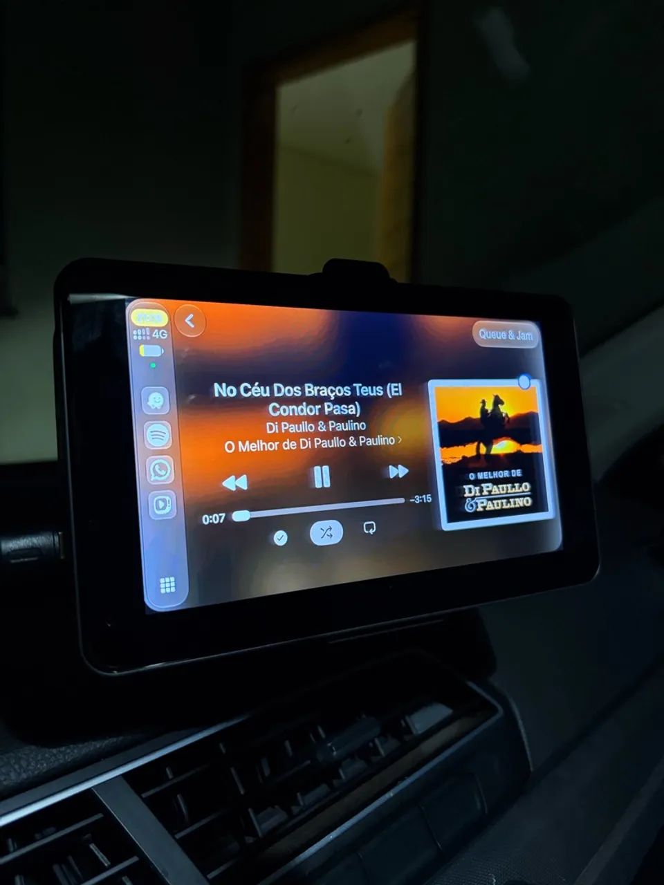 Multimídia para carro, disponível para IPhone e Android + Caixa completa e câmera de ré? - Foto 4