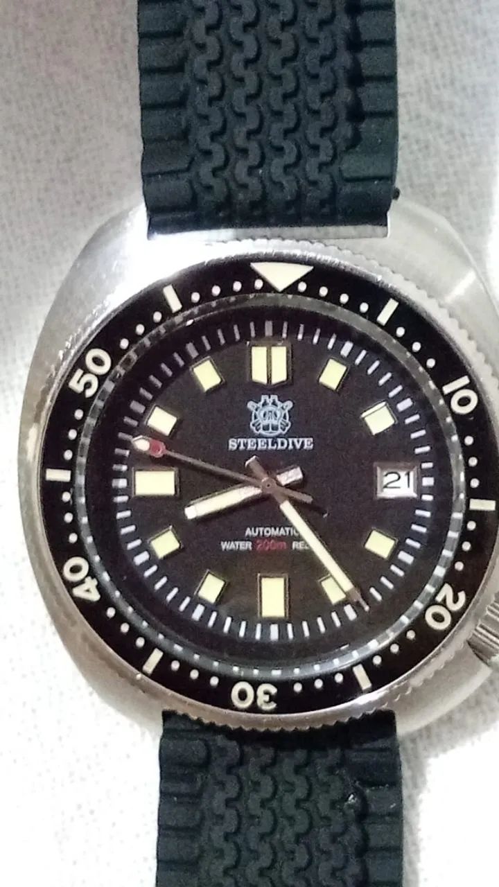 LÍNDO RELÓGIO STEELDIVE SD 1970 . !!!